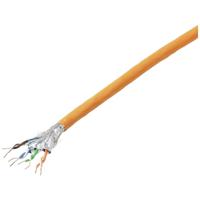 TRU COMPONENTS Netwerkkabel CAT 7 S/FTP 4 x 2 x 0.24 mm² CPR-Dca-gecertificeerd Oranje 100 m - thumbnail