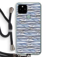 Verrassende lijnen: Pixel 5 Transparant Hoesje met koord