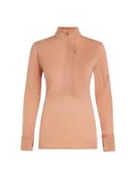 Icebreaker 200 Realfleece Descender LS Half Zip Fleece Dames Desert Sand XL