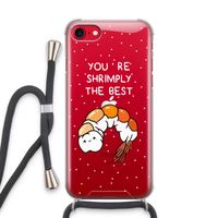 You're Shrimply The Best: iPhone SE 2020 Transparant Hoesje met koord