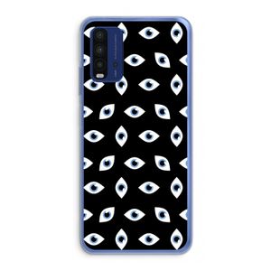 Eyes pattern: Xiaomi Redmi 9T Transparant Hoesje
