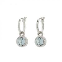 Biba Hang Oorbellen Zilver met Swarovski Steentje Lt. Azore
