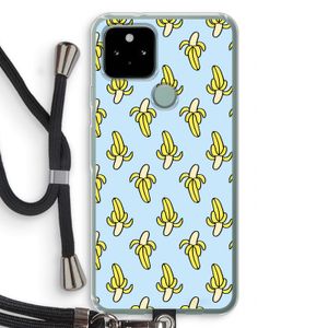 Bananas: Pixel 5 Transparant Hoesje met koord