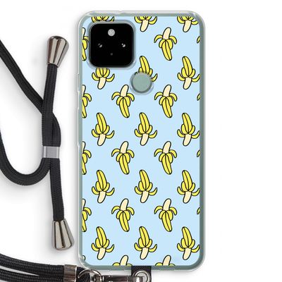 Bananas: Pixel 5 Transparant Hoesje met koord