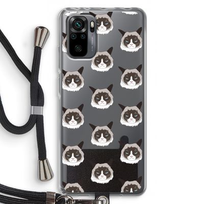 It's a Purrr Case: Xiaomi Redmi Note 10 Pro Transparant Hoesje met koord
