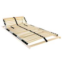 Lamelbodem met hoofdeinde Bruin 100 x 190 cm Hout