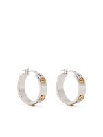 Tory Burch boucles d'oreilles à logo Miller - Argent - thumbnail