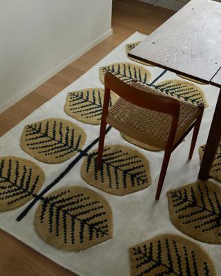 Layered - Vloerkleed stig lindberg bersa rug mustard -
