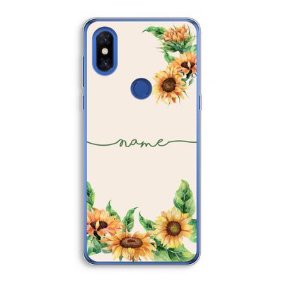 Zonnebloemen: Xiaomi Mi Mix 3 Transparant Hoesje