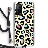Leopard pattern: Xiaomi Mi 10T 5G Transparant Hoesje met koord