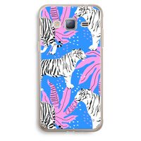 Tijger: Samsung Galaxy J3 (2016) Transparant Hoesje