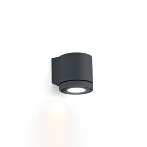 Wever Ducre Tube Wall 1.0 LED Wandlamp - Donkergrijs