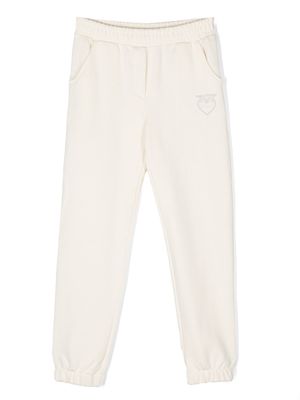 Pinko Kids Trainingsbroek met logoprint - Beige