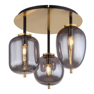 Globo Gouden plafondlampBlacky I 3-lichts - 15345-3DMM
