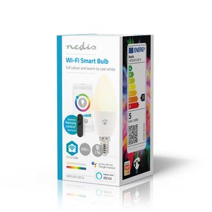 Nedis WIFILRC10E14 Smartlife multicolour LED-lamp E14 470lm 4.9W