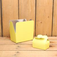 Bonbon doosjes - Chocolade doosje - Pastel geel HOOG - 24 stuks