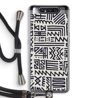 Marrakech print: Samsung Galaxy A80 Transparant Hoesje met koord