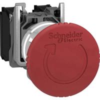 Schneider Electric XB4BS8444 Paddestoelschakelaar Metalen frontring, Met NOT-AUS schakelaar, Rond, Terugstelbaar 120 V/AC 6 A 2x NC IP66, IP67, IP69, IP69K 1 - thumbnail