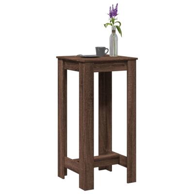 Bartafel 51x50x103,5 cm bewerkt hout bruin eikenkleurig