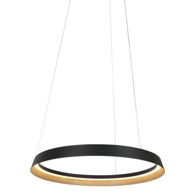 Steinhauer Strakke hanglampRinglux zwart Ø 60cm - 3692ZW