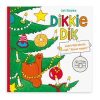 Boek met naam en foto - Dikkie Dik viert Kerstmis - Softcover - thumbnail