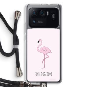 Pink positive: Xiaomi Mi 11 Ultra Transparant Hoesje met koord