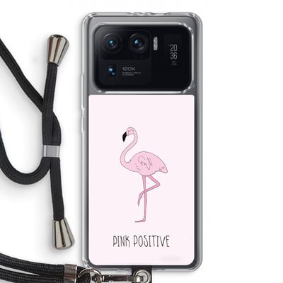 Pink positive: Xiaomi Mi 11 Ultra Transparant Hoesje met koord