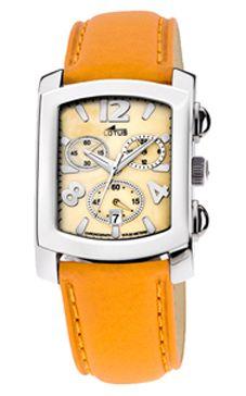 Horlogeband Lotus 15276/C Leder Oranje