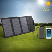 ALLPOWERS de ZonneLader van de batterij draagbare 5V 15W dubbele USB + type-C draagbare zonnepaneel lader buiten opvouwbaar zonnepaneel