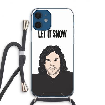 Let It Snow: iPhone 12 Transparant Hoesje met koord