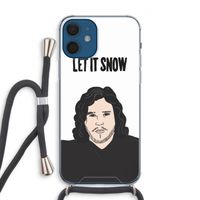 Let It Snow: iPhone 12 Transparant Hoesje met koord