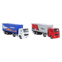 2-Play vrachtwagen die-cast, 12cm