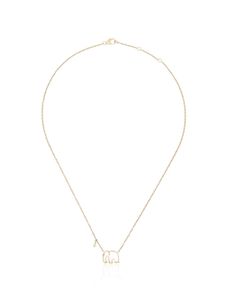 Yvonne Léon 9kt gold Elephant necklace - Or