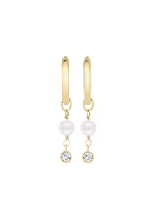 Pragnell boucles d'oreilles Sundance en or 18ct serties de perles et de diamants