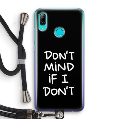 Don't Mind: Huawei P Smart (2019) Transparant Hoesje met koord