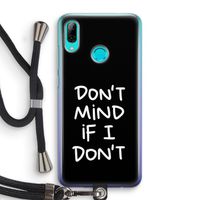 Don't Mind: Huawei P Smart (2019) Transparant Hoesje met koord