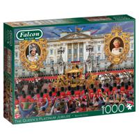 Falcon de luxe The Queen's Platinum Jubilee 1000 stukjes - Legpuzzel voor volwassen