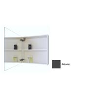 Spiegelkast Sanicare Qlassics 60 cm 1 Deur Antraciet Rechts Spiegelkast Sanicare Qlassics 60 cm 1 Deur Antraciet Rechts