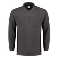 Tricorp polosweater Bi-Color - Workwear - 302001 - donkergrijs/zwart - maat S