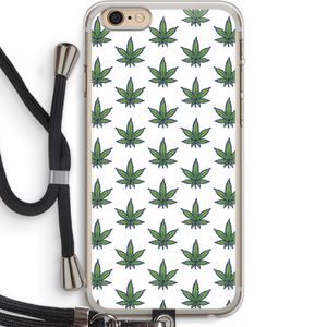 Weed: iPhone 6 PLUS / 6S PLUS Transparant Hoesje met koord