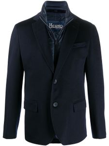 Herno blazer à simple boutonnage - Bleu