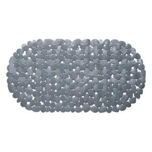 Wicotex Douchemat - ovaal - grijs - steentjes - 68 x 35 cm   -