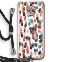 Tropical Dots: Motorola Moto G6 Transparant Hoesje met koord