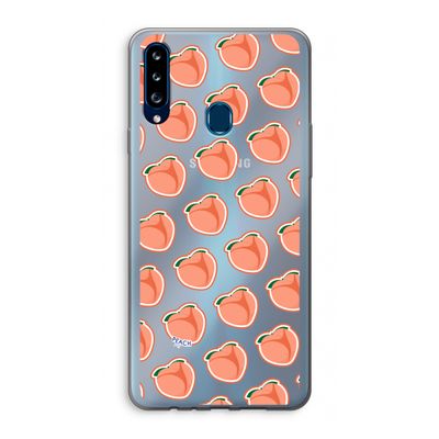Just peachy: Samsung Galaxy A20s Transparant Hoesje