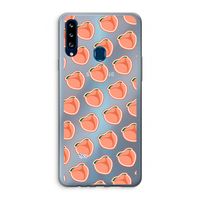 Just peachy: Samsung Galaxy A20s Transparant Hoesje Just peachy: Samsung Galaxy A20s Transparant Hoesje