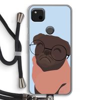 Ludo: Pixel 4a Transparant Hoesje met koord