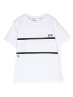 Gcds Kids t-shirt à logo poitrine imprimé - Blanc