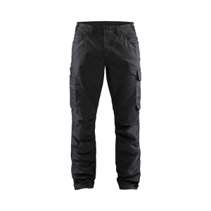 Blåkläder Service werkbroek denim stretch 14391141 | Zwart/Zwart | Maat 50 - 7330509810101