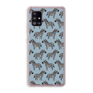 Zebra: Samsung Galaxy A51 5G Transparant Hoesje