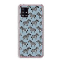 Zebra: Samsung Galaxy A51 5G Transparant Hoesje